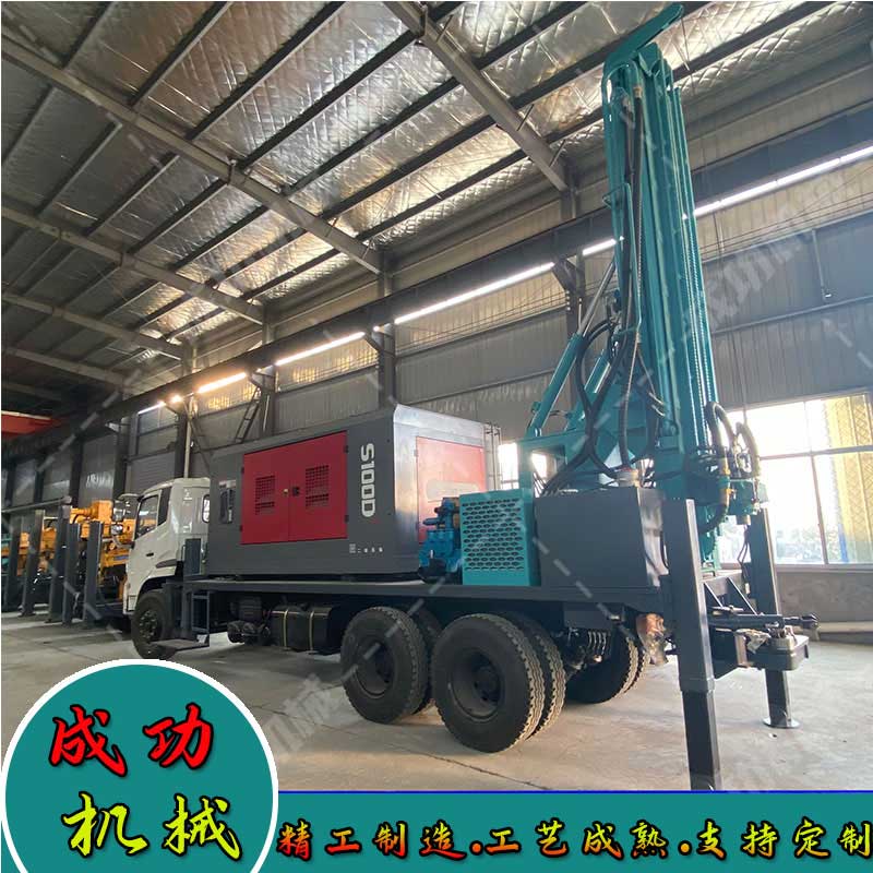 大型600米汽車(chē)氣動(dòng)鉆機(jī)成功機(jī)械供應(yīng)全套設(shè)備齊全包含空壓機(jī)